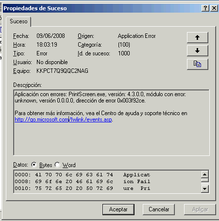 Image:Windows 2003: Prevención de ejecución de datos