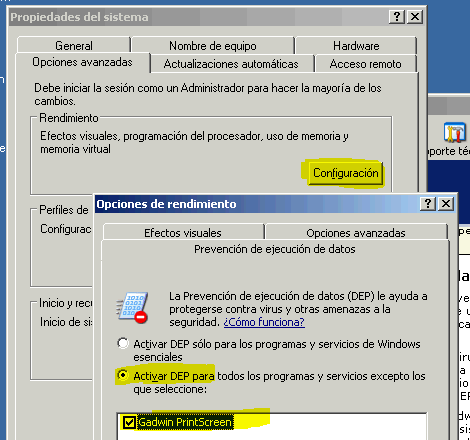 Image:Windows 2003: Prevención de ejecución de datos