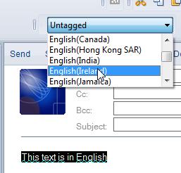 Image:Selector de idioma de bloques de texto en Lotus Notes