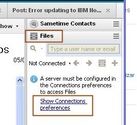 Image:Available IBM Connections Plug-ins for IBM Notes with support for IBM Notes 9