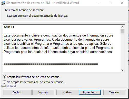 Image:Configuración de MS Outlook 2016 para el acceso a IBM Connections Cloud