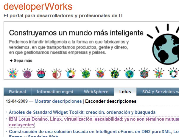 Image:developerWorks en castellano