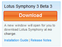 Image:Disponible Lotus Symphony 3 Beta 3