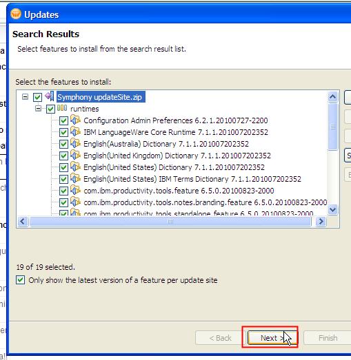 Image:Installing Lotus Symphony 3 Beta 4 in Lotus Notes 8.5.2