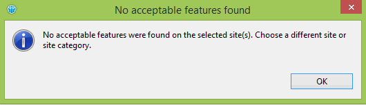 Image:No acceptable features found