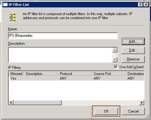 Image:Protegiéndose frente a ataques de fuerza bruta contra SMTP en IBM Domino II - Configurando IP Security Management en Windows 2003