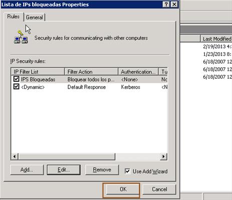 Image:Protegiéndose frente a ataques de fuerza bruta contra SMTP en IBM Domino II - Configurando IP Security Management en Windows 2003