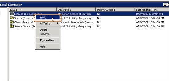 Image:Protegiéndose frente a ataques de fuerza bruta contra SMTP en IBM Domino II - Configurando IP Security Management en Windows 2003