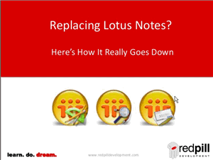 Image:Replacing Lotus Notes ? (by Peter Pressnell)