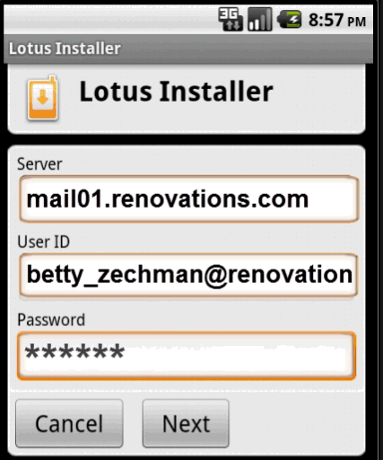 Image:Video: Instalando Lotus Traveler en Android